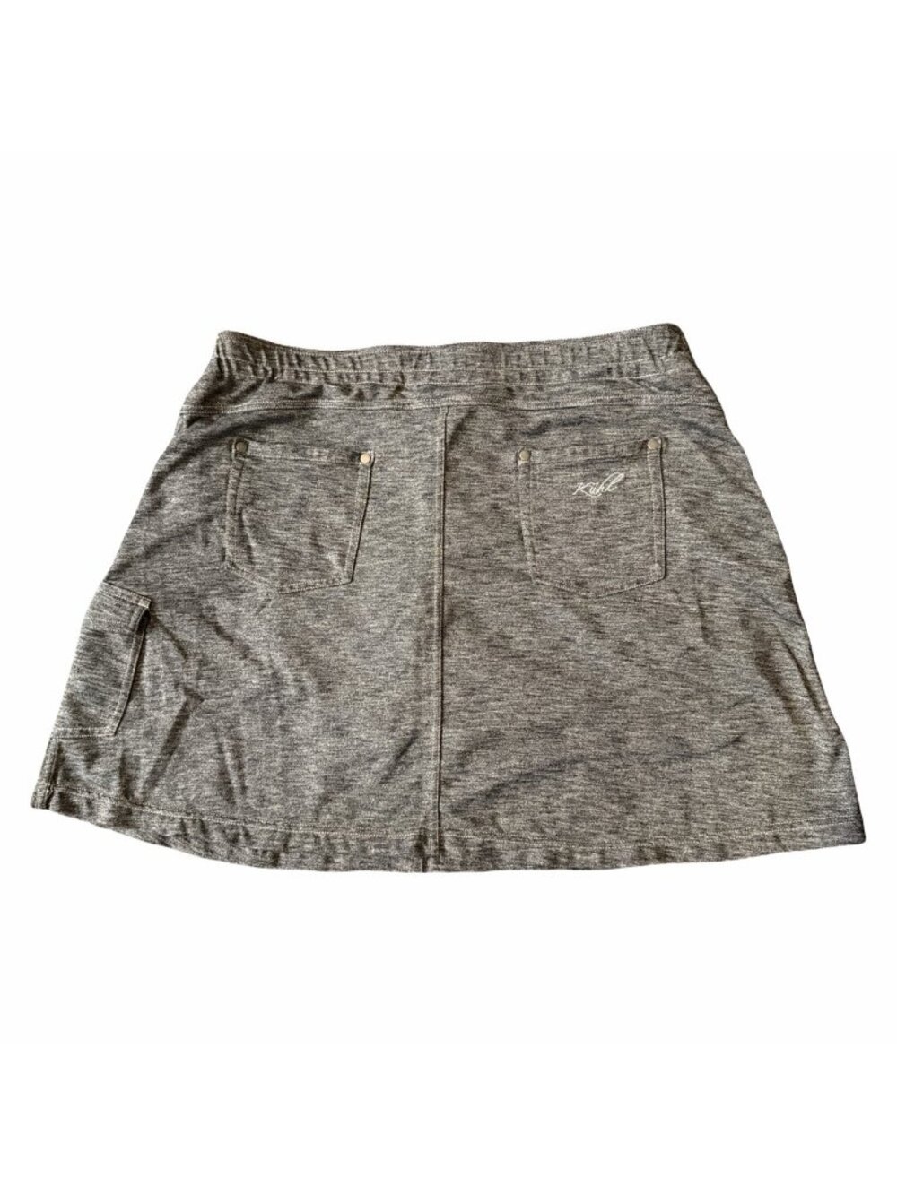 Kuhl Mova Skort Women's L Charcoal Gray Heather Active Hiking Cargo Skirt Trail